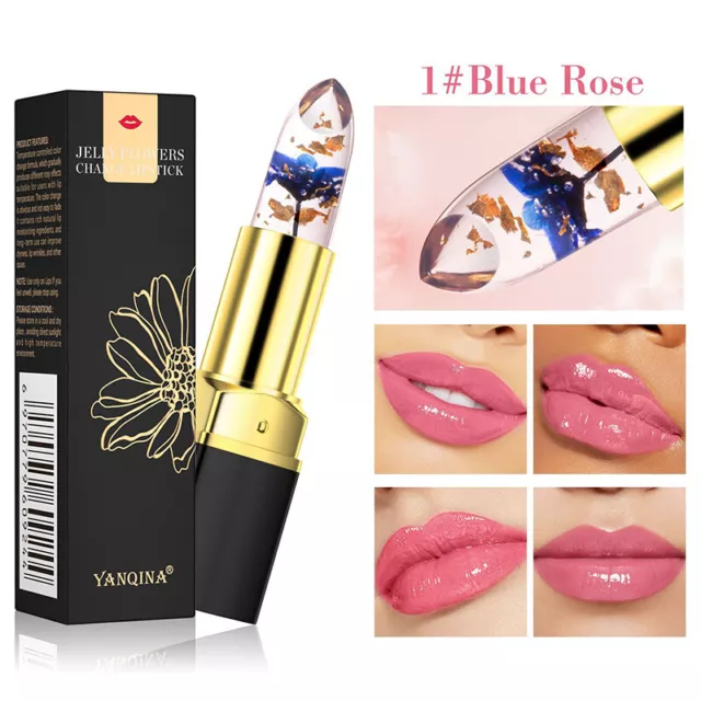 Temperatura Colore Cangiante Idratante Rossetto Baslamo Gelatina Fiore Naturale