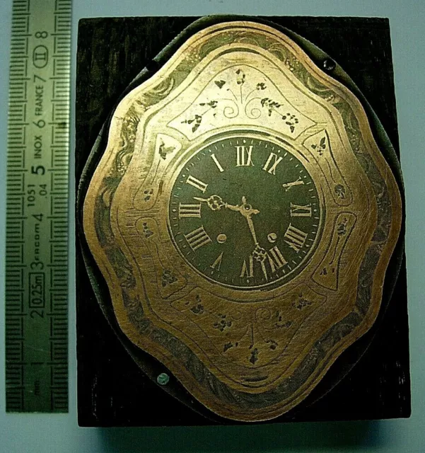 Gravure sur Cuivre horloge clock uhr Oeil boeuf Comtoise watchmaker Uhrmacher 2