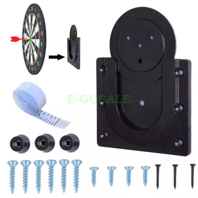 Dart Board Wall Hanging Bracket Quick Fit Rotating Dartboard Mounting Screws Kit