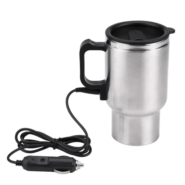 Electric Water Kettle 12V 450ml Electric In-car Stainless Steel Travel Heating
