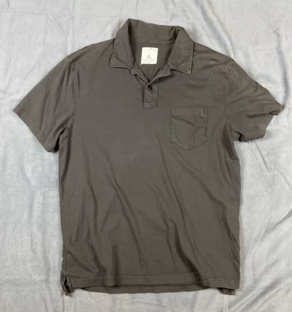 J.Crew Shirt Mens Size: L Polo Shirt Short Sleeve Stretch Broken In Jersey Gray