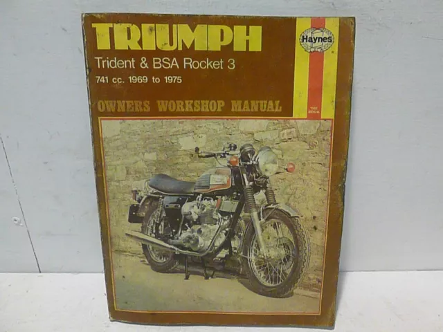 Triumph T150 T150V Trident & BSA A75 Rocket 3 Haynes Manual 1969 to 1975