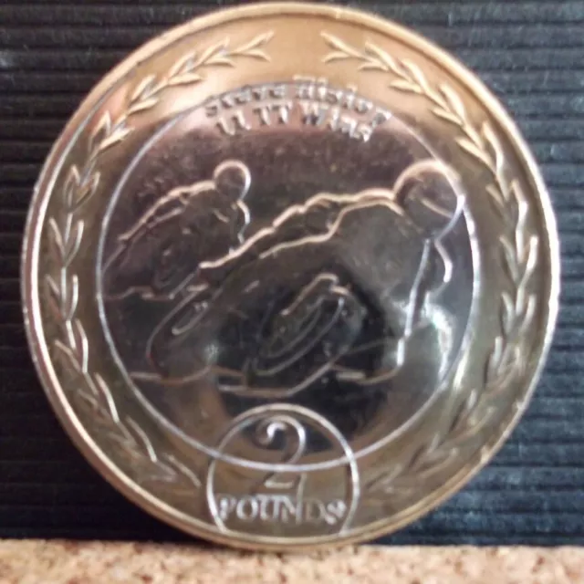 Isle Of Man £2 Coin 2019: Tt Races, Steve Hislop Commemorative