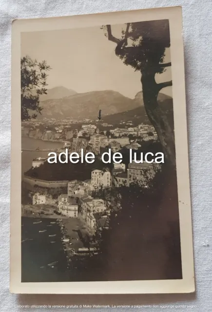 cartolina bn viaggiata  affrancata 1930 Sorrento panorama