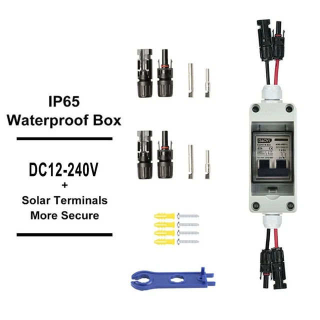 Practical Circuito Interruttore Solare PV Isolante 30A Dc Rapido Cablaggio