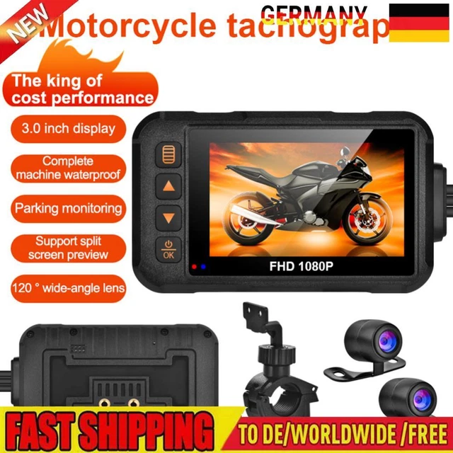 Registratore video dashcam 1080P/720P registratore unità impermeabile attrezzatura moto