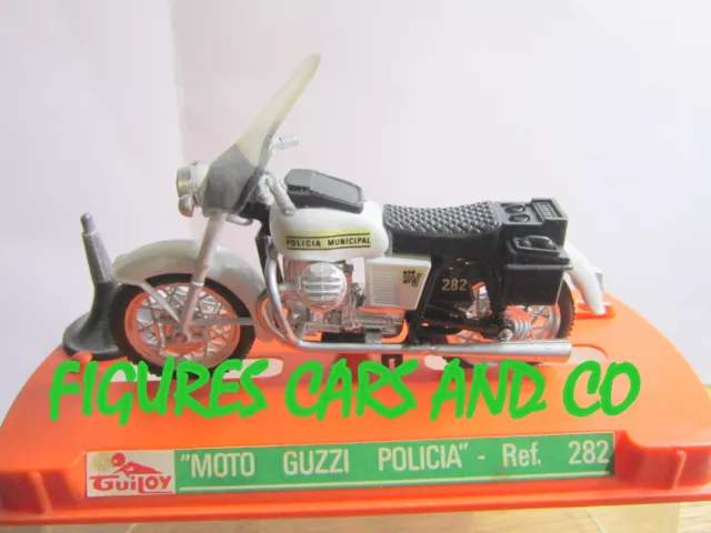 Moto 1/24 Moto Guzzi V7 850 Gt Police Neuve En Boite Guiloy Espagne 1970 -80