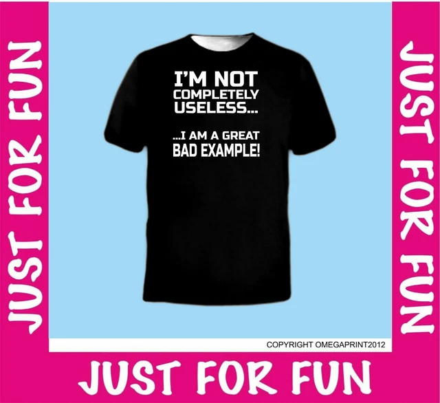 T-shirt divertenti da uomo novità t-shirt scherzo t-shirt non sono completamente inutile
