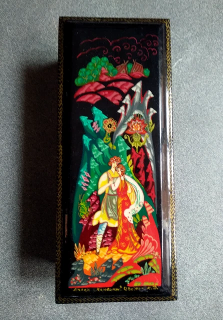 Matriochkas Russes 7 Pièces – 22 Cm, Palekh Peint Main, Exclusive (neuve)
