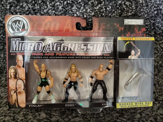 WWE Micro Aggression-Finlay,Edge,Kane Figures.