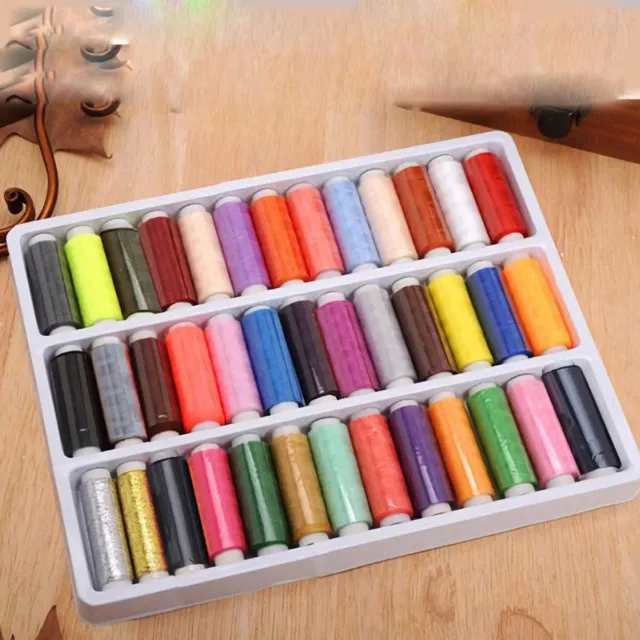 39PCS/Set Assorted Colorful Polyester Sewing Thread Spools