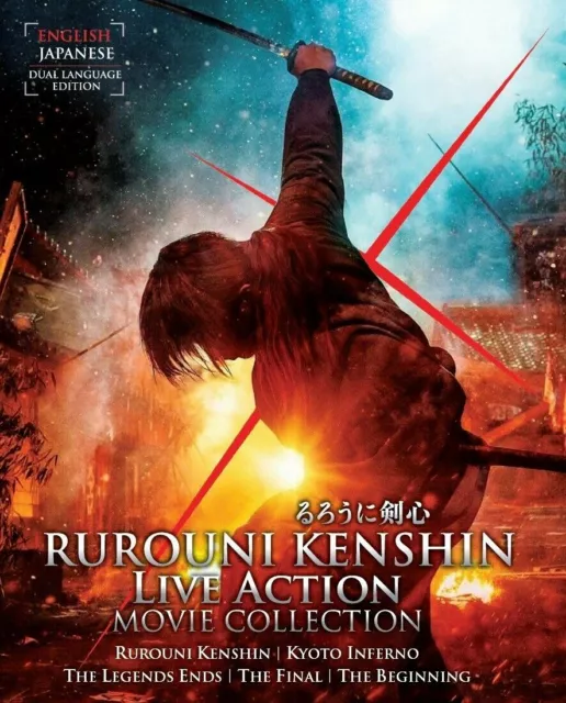 DVD Samurai Rurouni Kenshin COMPLETE Series + Movies + 2 OVA + Live Action  Movie