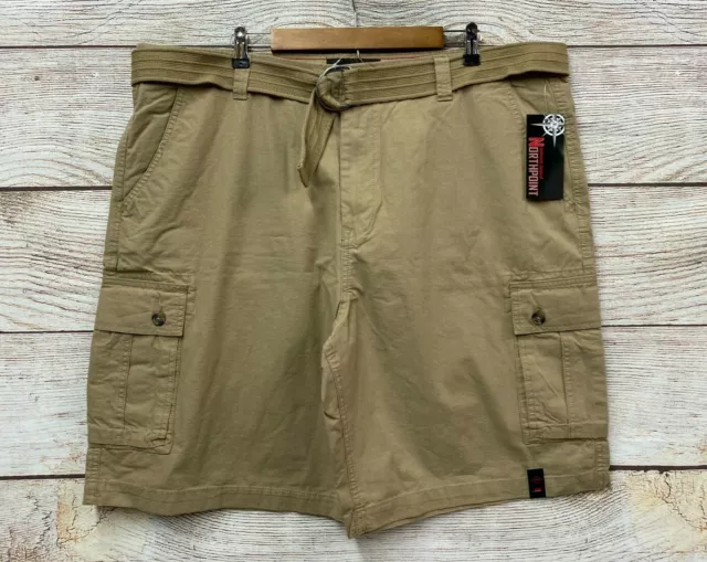 Northpoint Cargo Shorts Mens Size 48 Boston Belted Ripstop New Mis Tagged