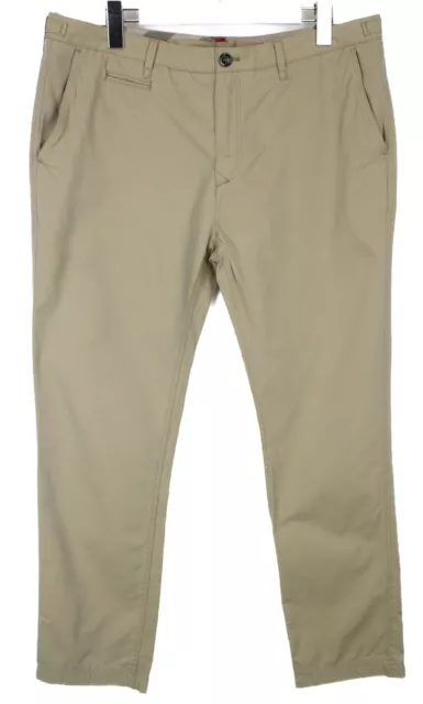 BURBERRY Trousers Men's (UK) 36L Tapered Fit Zip Fly Pockets Camel