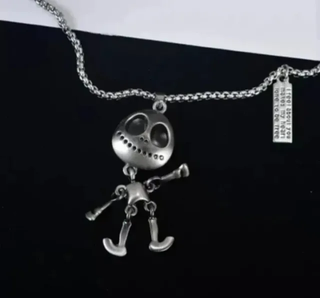 Alien Hip Hop Robot Cool Sweater Accessory Necklace Pendant + Free Gift Bag