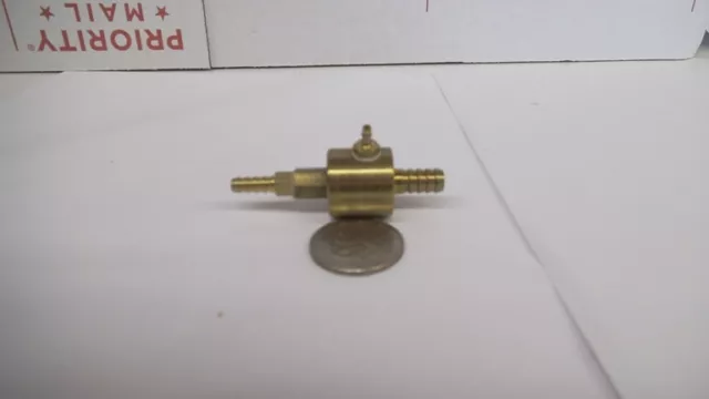Brass vacuum venturi assy, 40 to 60 PSI in, 18 to 22 HG out, nos