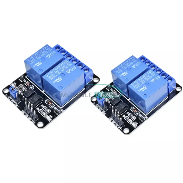 2PCS 2-Channel Two Relay Module 5V With optocoupler for Arduino PIC ARM DSP AVR