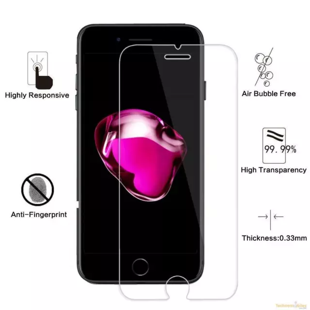 Tempered Glass (3 Pack) 2.5D Screen Protector for Apple iPhone 6/7/8 Plus