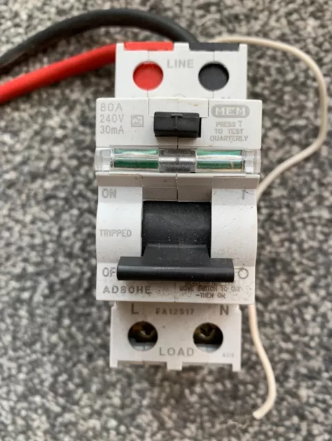 MEM 80A 30mA AD80HE RCD con coda