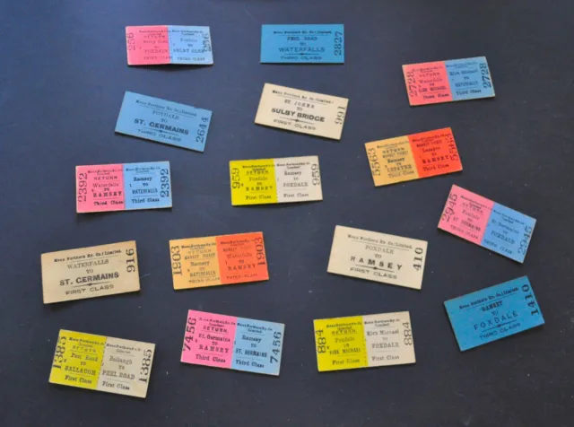 RAILWAY TICKETS - MANX NORTHERN RAILWAY (IoM)- Selling private collection (200+)