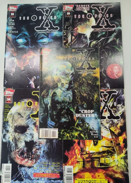 The X Files #28-32 Topps 1997 Comic Books