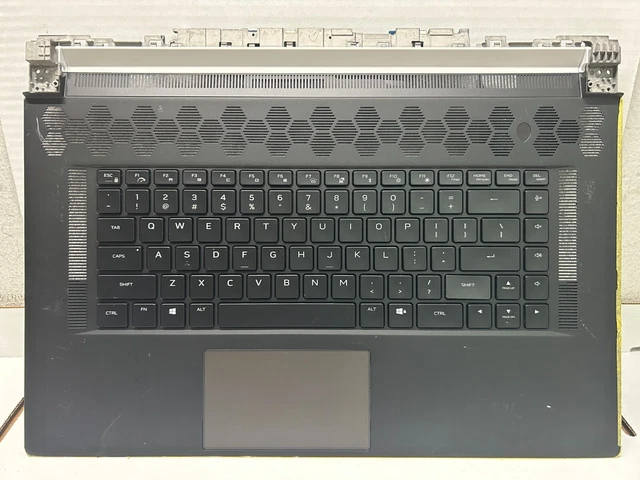 GENUINE DELL ALIENWARE M17 R4 PALMREST US Backlit KEYBOARD 1WM6W 