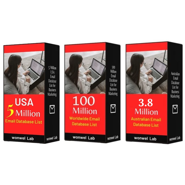3 in 1 Email Database,  USA, Australian, Worldwide Email List Fast Delivery