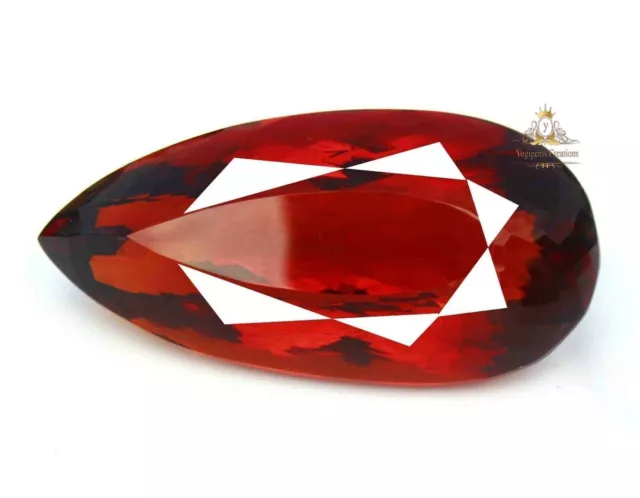 2000 Ct Natural Certified Red COLOR  Big Size Topaz Huge Loose Gemstone Pear Cut 2