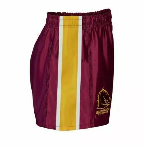 Brisbane Broncos NRL Home Supporters Shorts Adults Sizes S-5XL! 3