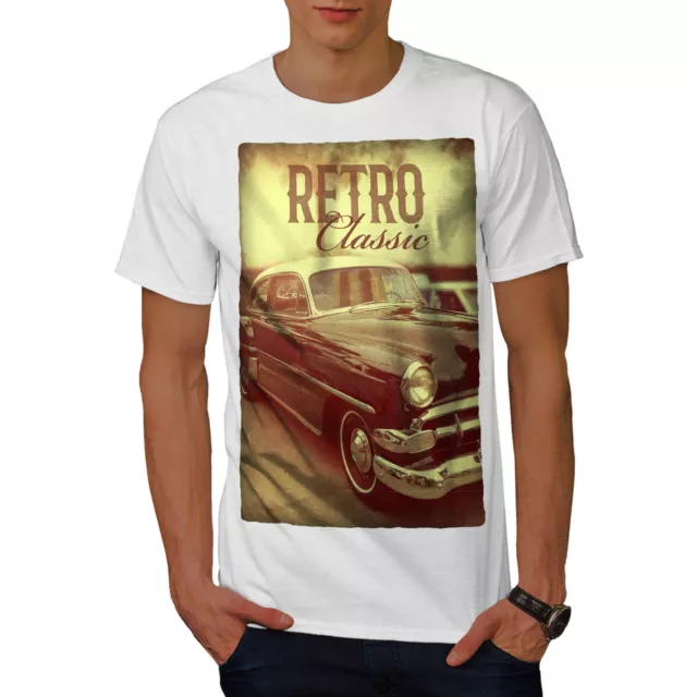 Wellcoda Classic Old Car Vintage Mens T-shirt, Old Graphic Design Printed Tee