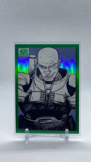 2022 Topps Chrome Star Wars Galaxy Sketch Variation Wrecker BV-91 Green /99