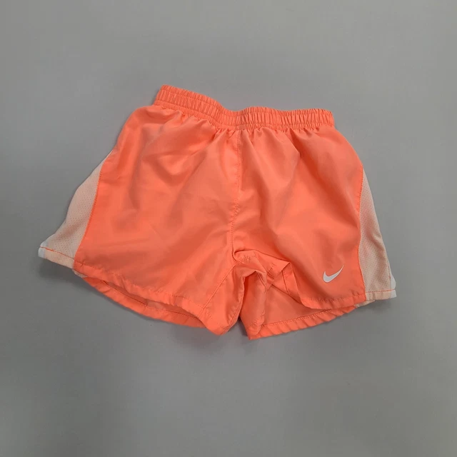 Nike Shorts Girls Size 6 Orange Running Athletic Training Youth Ages 5-6 Kids