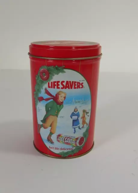 Vintage 1991 Life Savers Candy Red Limited Edition Keepsake Christmas Tin -Empty