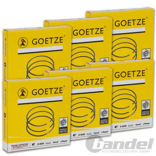 6x GOETZE KOLBENRINGE 84mm passend für BMW 3er E46 5er E60 7er E65 X3 E83 Z3 E36