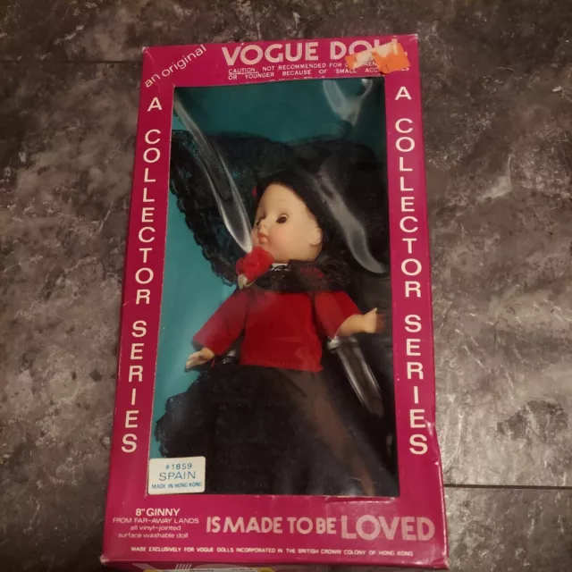 Vintage 1972 Vogue 8” Far Away Lands Spain Ginny Doll Collector Series #1859