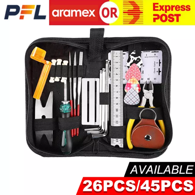 Guitar Care Kit Guitar Repairing Maintenance Tools Cleaning Set 26pcs / 45pcs