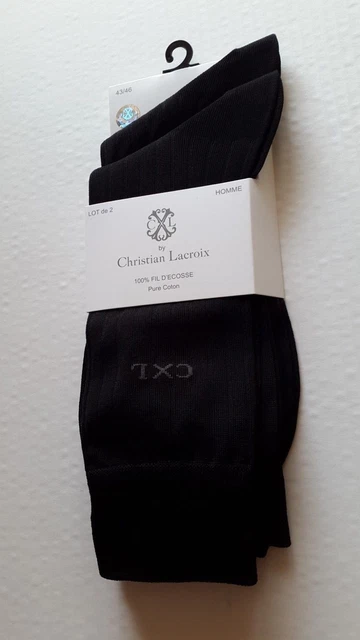 Chaussettes Homme Chevignon 100% Fil D'écosse Coton Mercerisé - Taille 43/46 - Gris Foncé