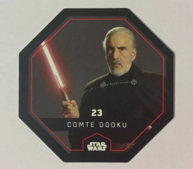 STAR WARS Jeton 23 COMTE DOOKU Cosmic Shells E.Leclerc Collector Image