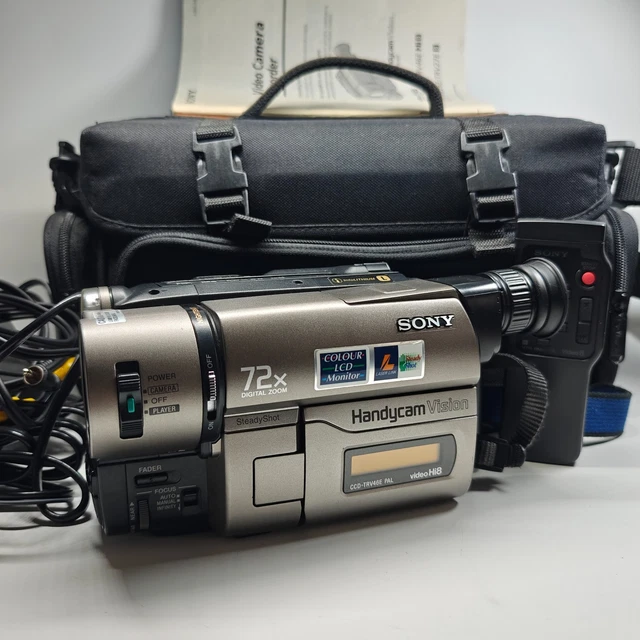 VIDEOCÁMARA SONY HANDYCAM CCD-TRV46E 72x NightShot Hi8 paquete de