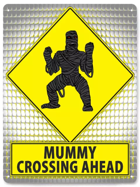 MUMMY METAL SIGN walking dead halloween funny great gift boys room decor art 065