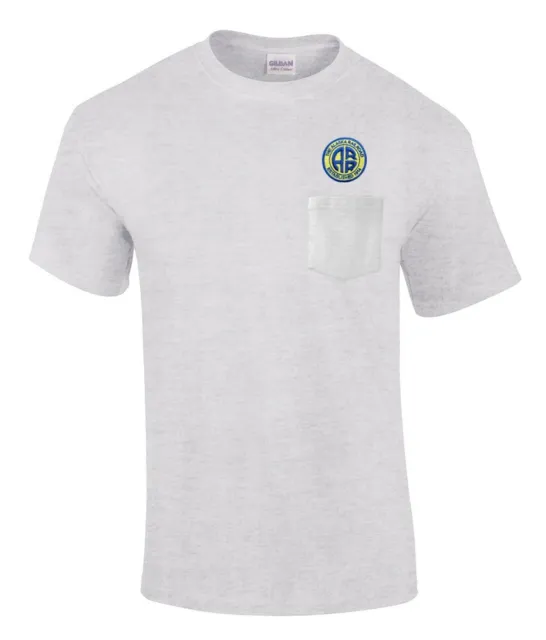 On Sale Alaska Railroad Embroidered Pocket Tee Ash Adult M [p26]