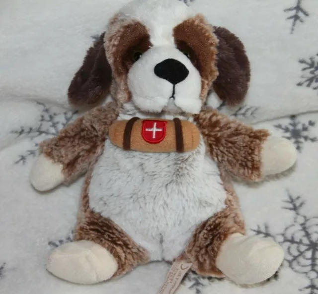 RODADOU RODA DOUDOU PELUCHE CHIEN SAINT BERNARD TONNEAU MARRON 23 CM com neuf