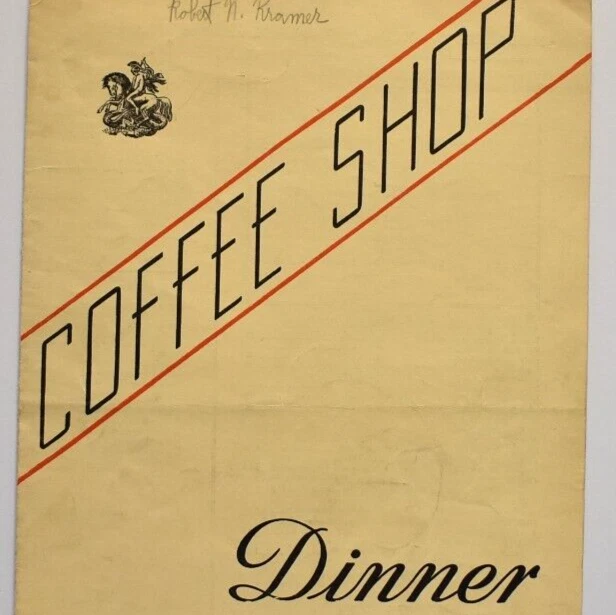 1950S HOTEL ST Coffee Shop Restaurant Menu Clark Street Brooklyn