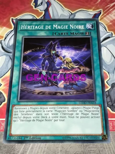 Carte Yu Gi Oh HERITAGE DE MAGIE NOIRE LEDD-FRA18