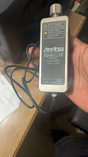 (AS-IS)Anritsu 1-PORT USB ShockLine Network Analyzer MS46121B,6GHz,Lock Error