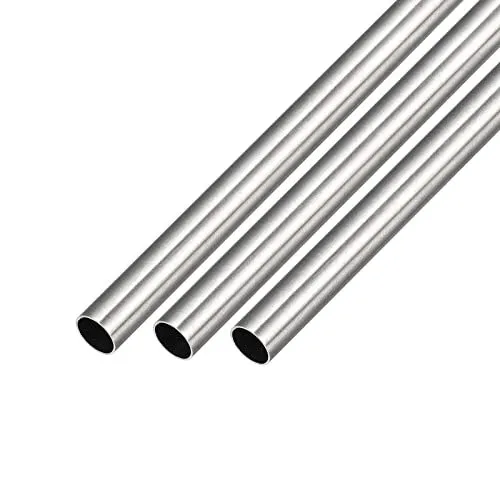 304 Stainless Steel Tube 2mm Od X 0.3mm Wall T X 250mm L 3pcs Straight Tubing