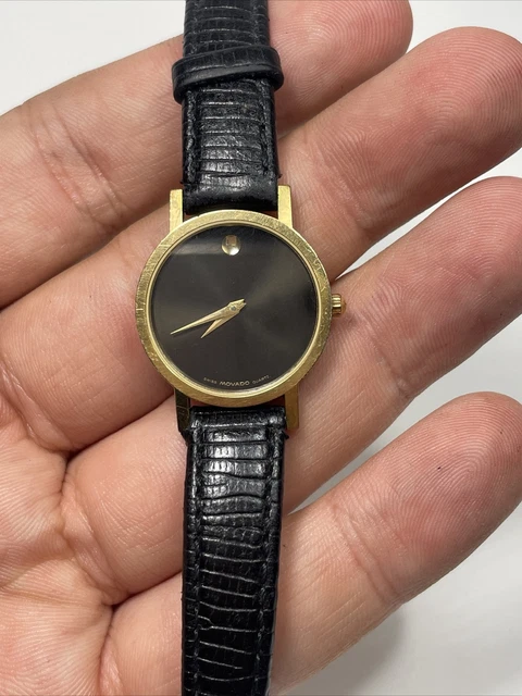 Orologio da polso Donna Movado Museum 87-25-832 Cassa Tono Oro Quadrante Nero