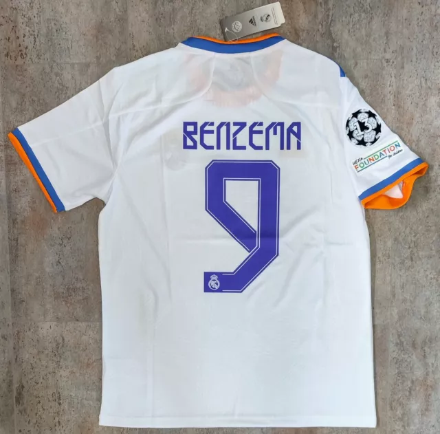Camiseta Benzema Real Madrid Nueva Champions 21-22 Shirt Trikot Maillot Maglia