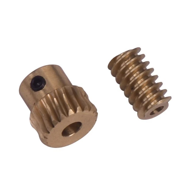 0.5  Small Reduction Ratio of 1:10 Motor Output Copper Worm Wheel Gear