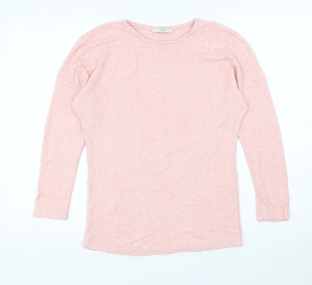 Maglione pullover da donna rosa collo rotondo poliestere taglia S